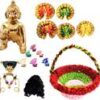 Poshak Bhandar 2 No. Size Laddu Gopal For Temple,3 Inch ,full combo