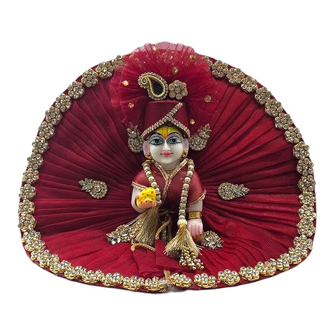 Janmashtami Special Maroon LAADU GOPAL